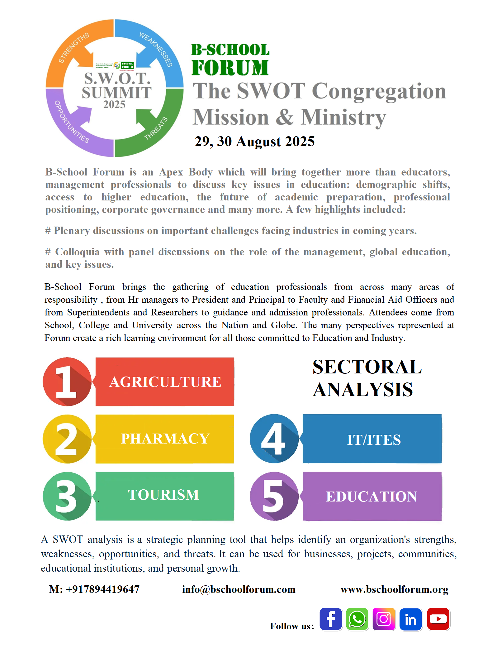 SWOT SUMMIT Flr